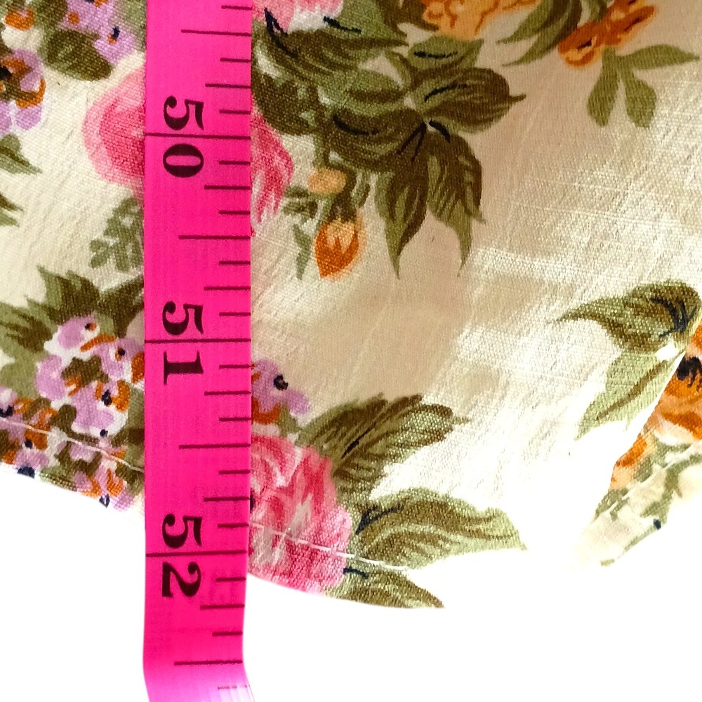 Vintage Ronni Nicole Floral Rayon Midi Dress Short Sleeve Cream Sz 16 NWT 80s - Picture 14 of 15